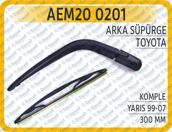 AEM 200201 Arka Silecek Supurgesi Komple Yaris 99-07 300 Mm